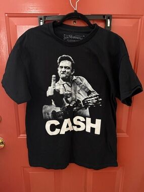 Marshall Black Graphic 'CASH' Short Sleeve Tee